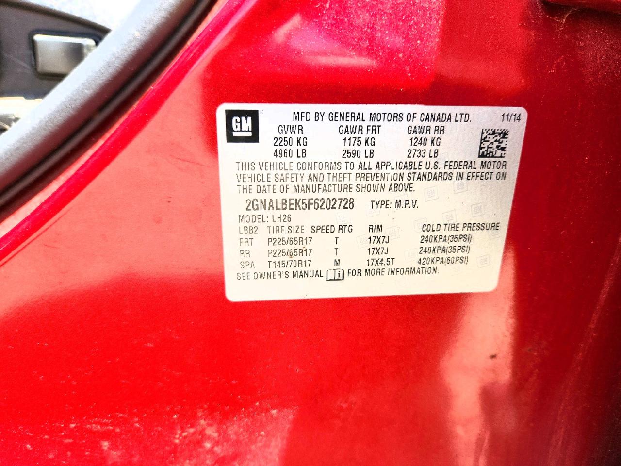 Chevrolet Equinox Lt