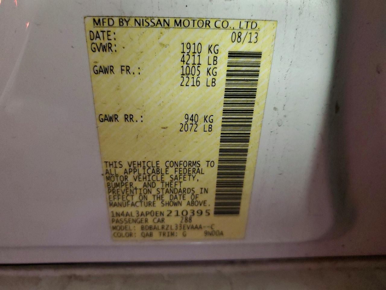 Nissan Altima 2.5 S