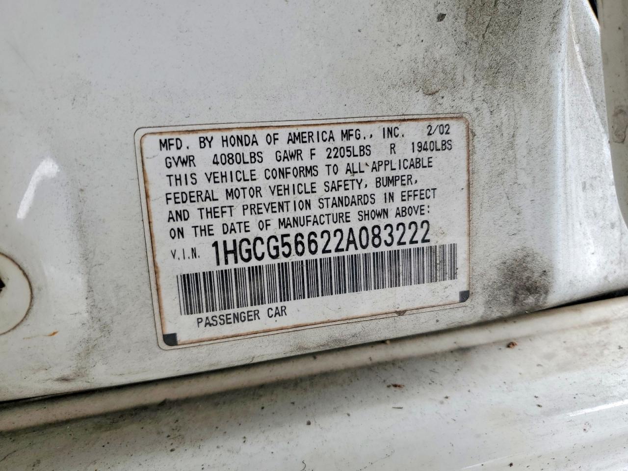 Honda Accord Ex