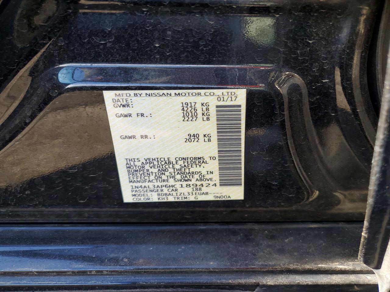 Nissan Altima 2.5 Sv