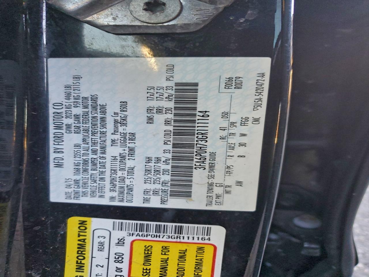 Ford Fusion Se