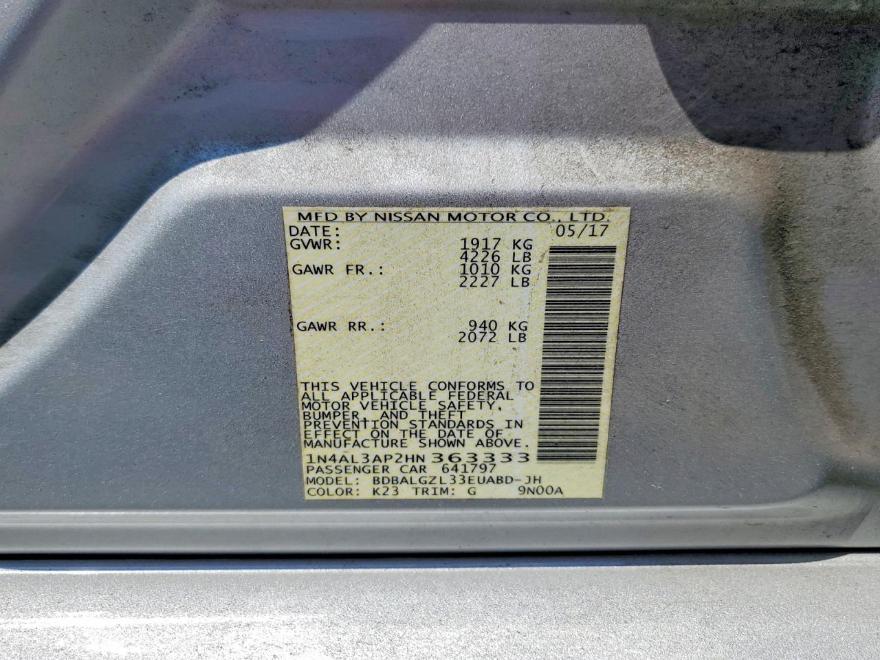 Nissan Altima 2.5 S