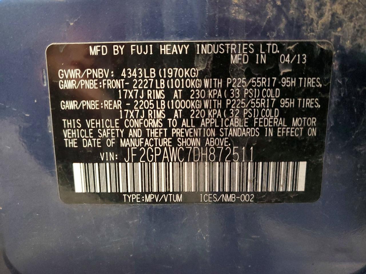 Subaru Xv 2.0 Premium