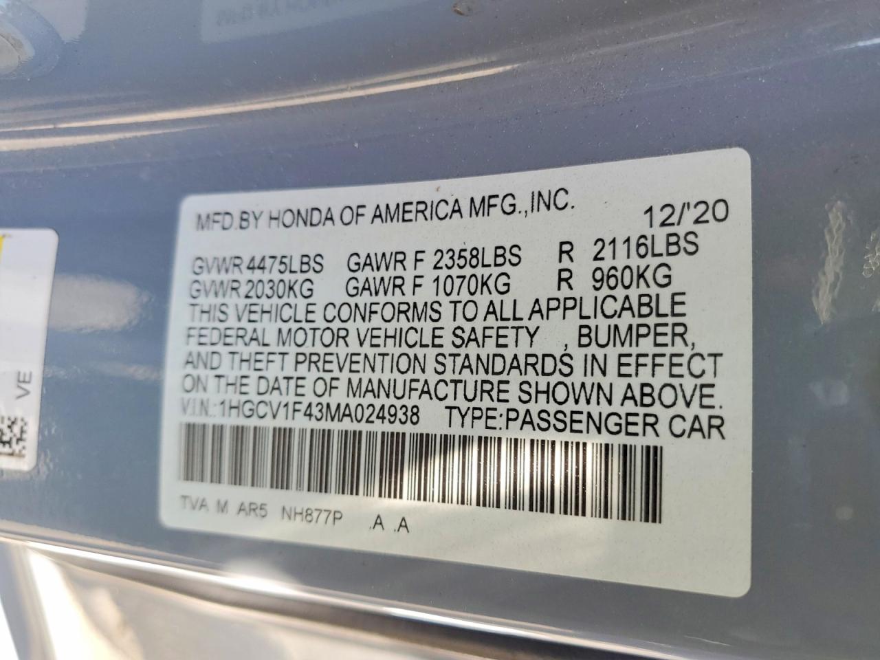 Honda Accord Sport Se