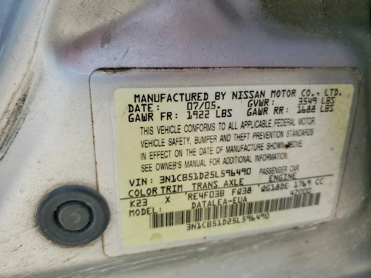 Nissan Sentra 1.8