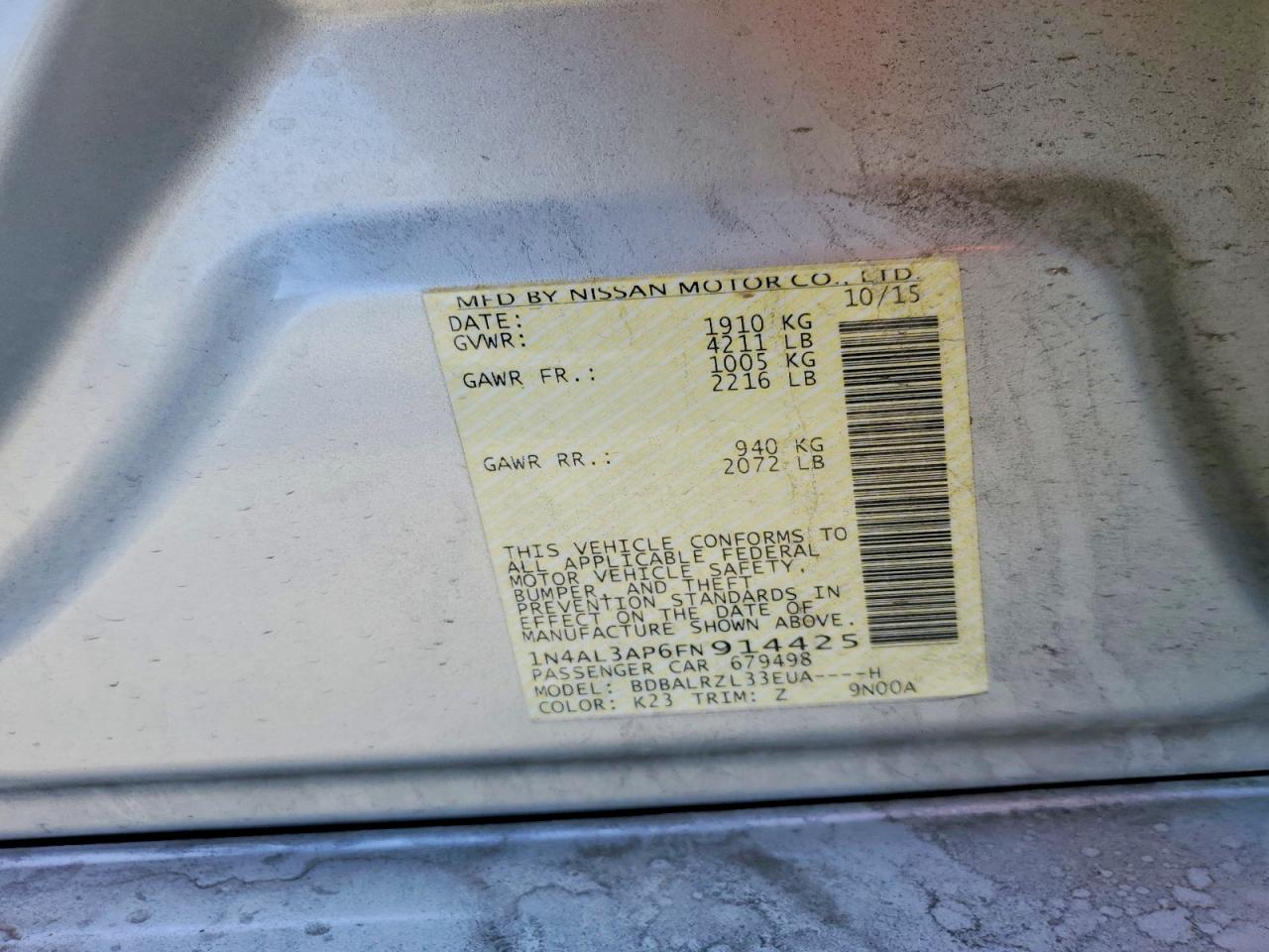 Nissan Altima 2.5
