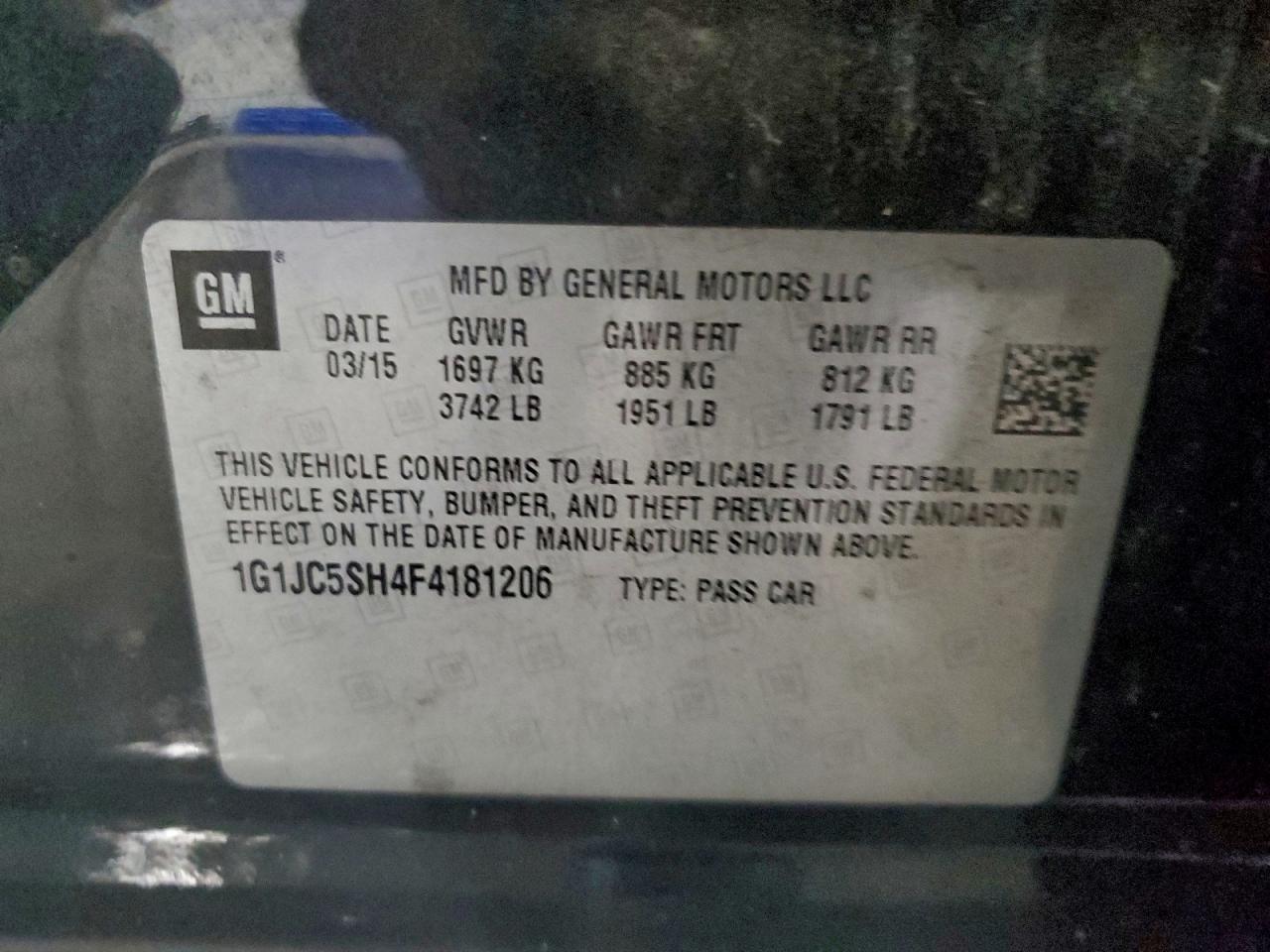 Chevrolet Sonic Lt