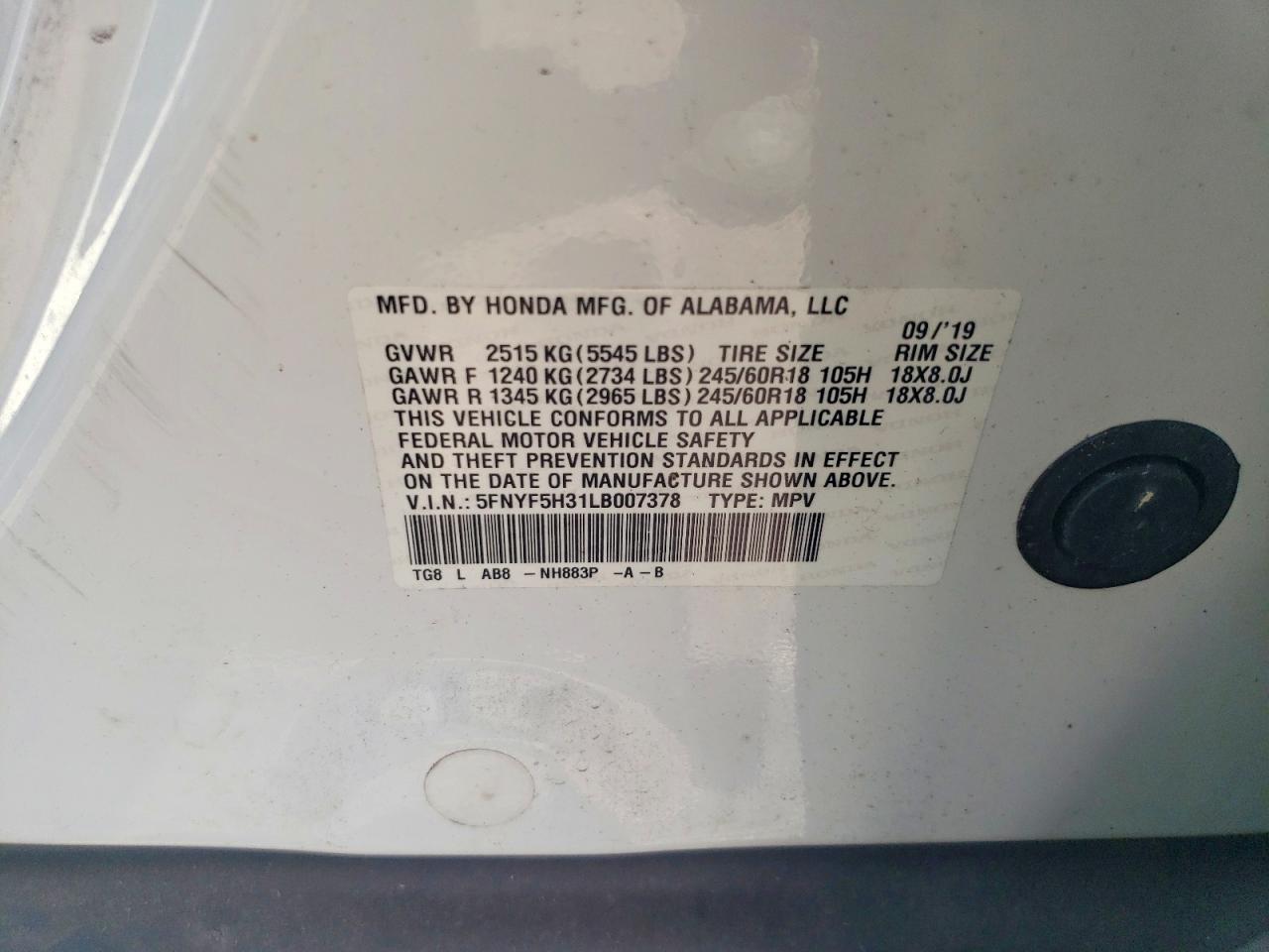 Honda Pilot Ex
