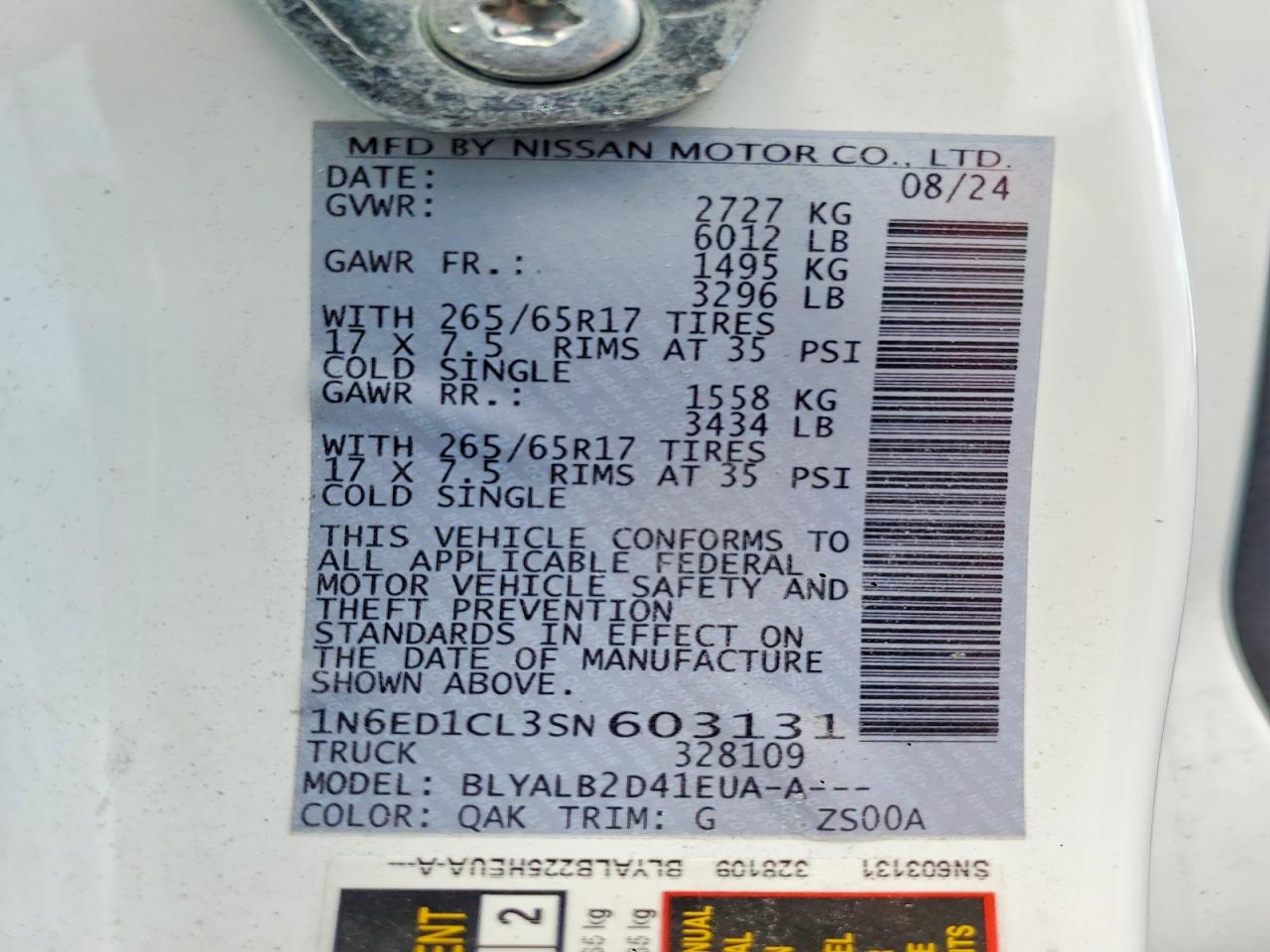 Nissan Frontier Sv