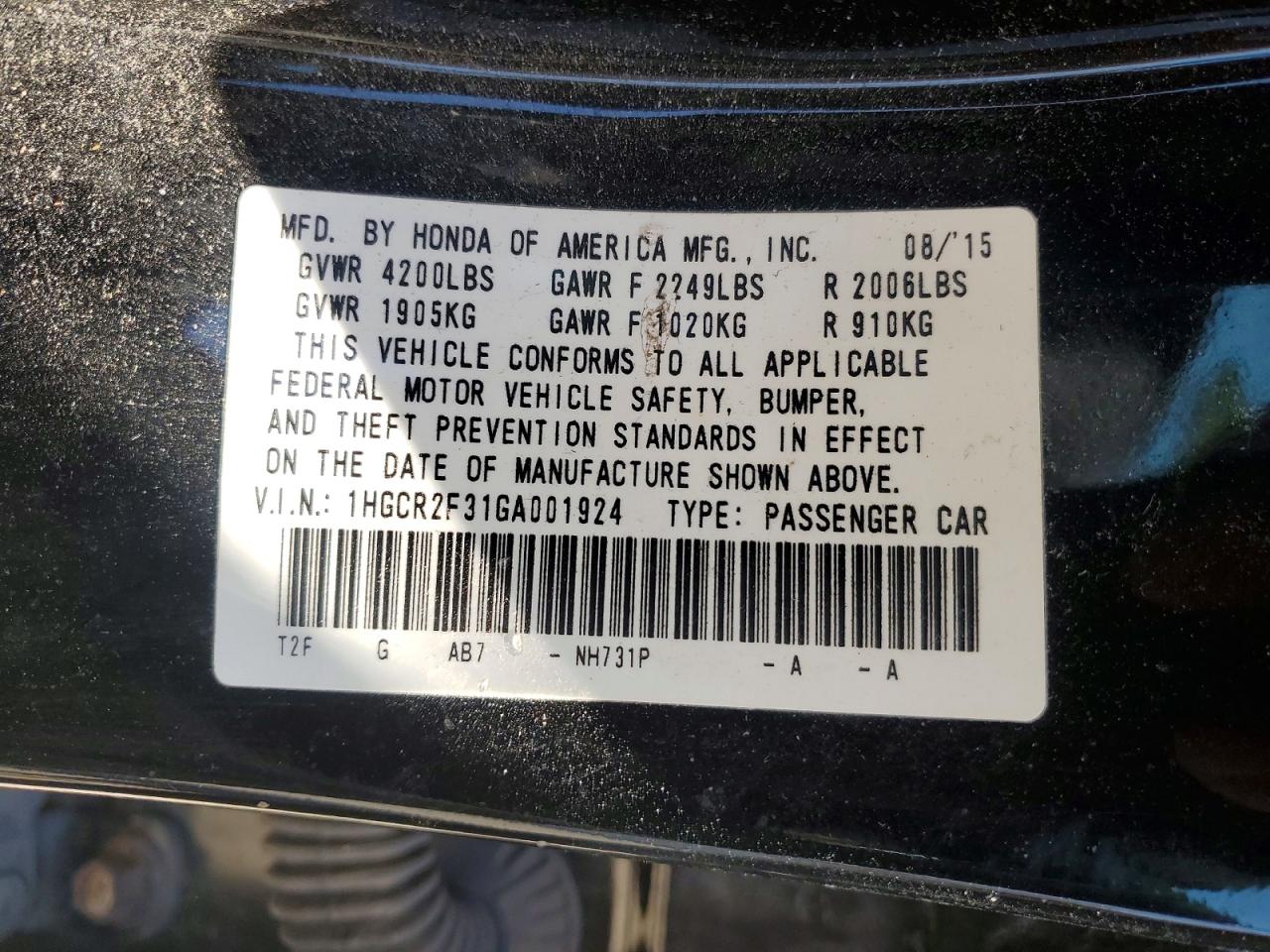 Honda Accord Lx
