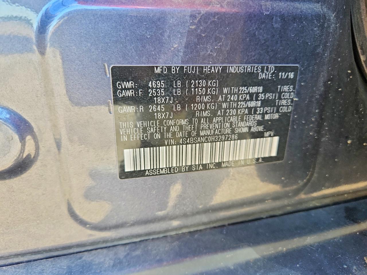 Subaru Outback 2.5i Limited