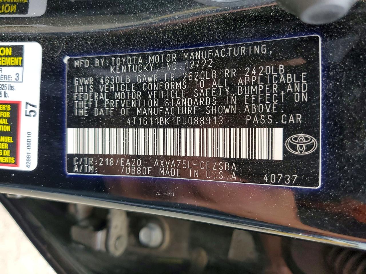 Toyota Camry Se