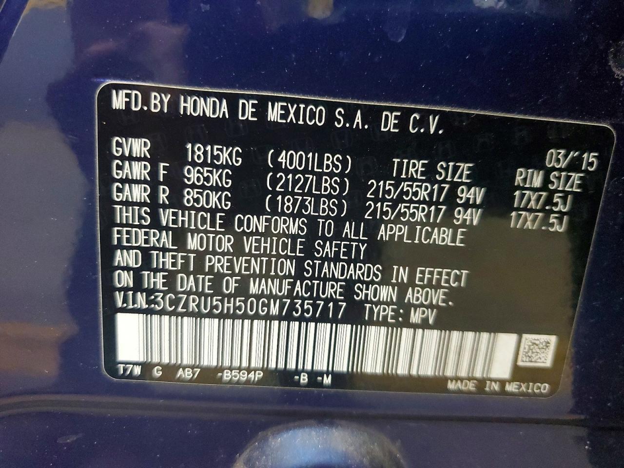 Honda HR-V Ex