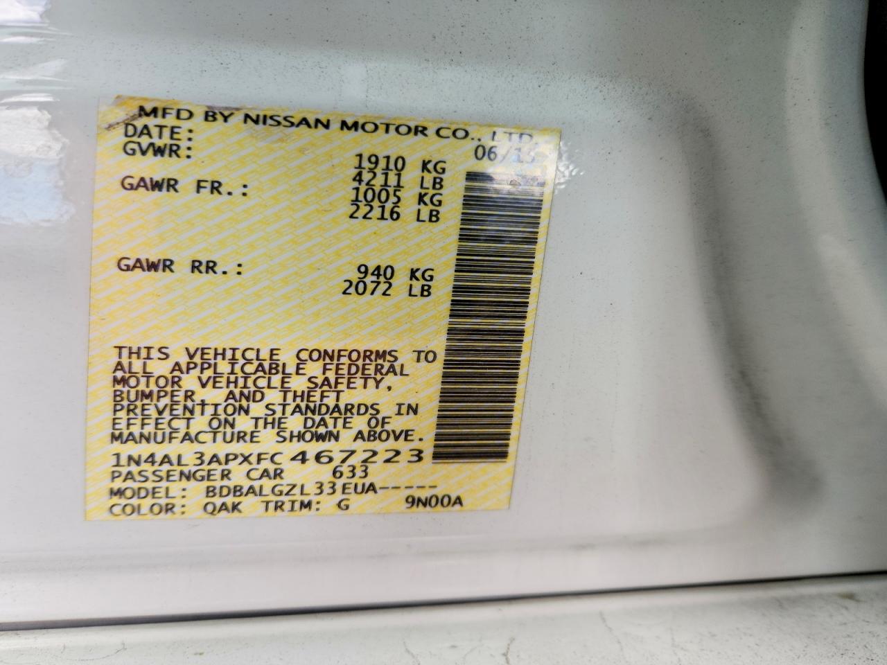 Nissan Altima 2.5 S