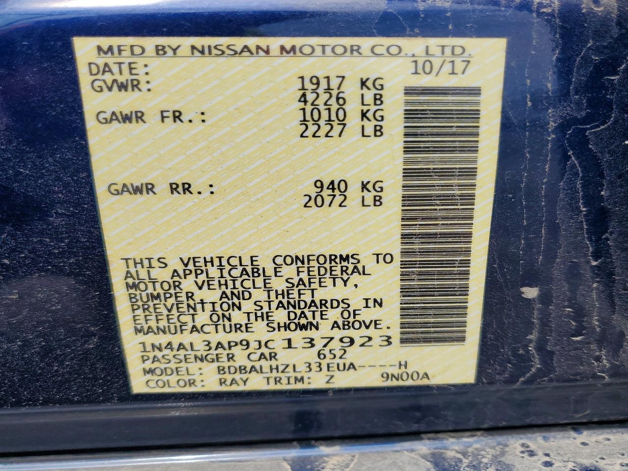 Nissan Altima 2.5 Sr