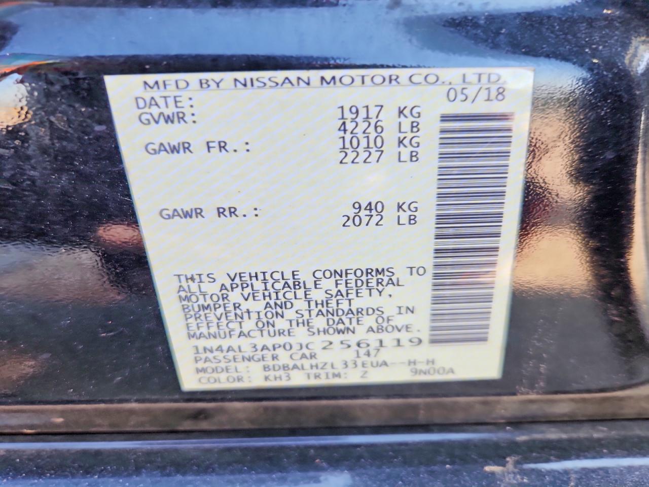 Nissan Altima 2.5 Sr