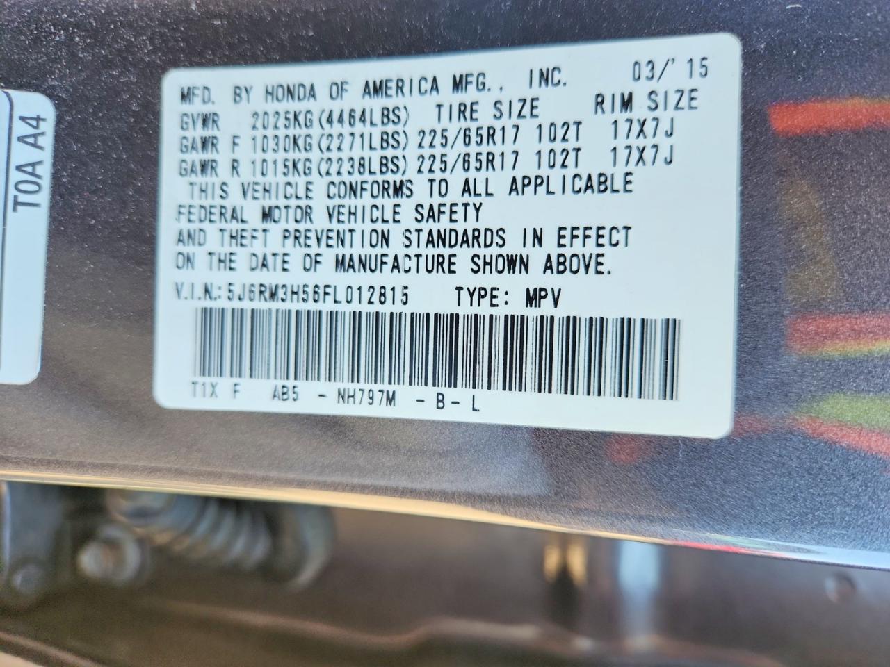 Honda Crv Ex