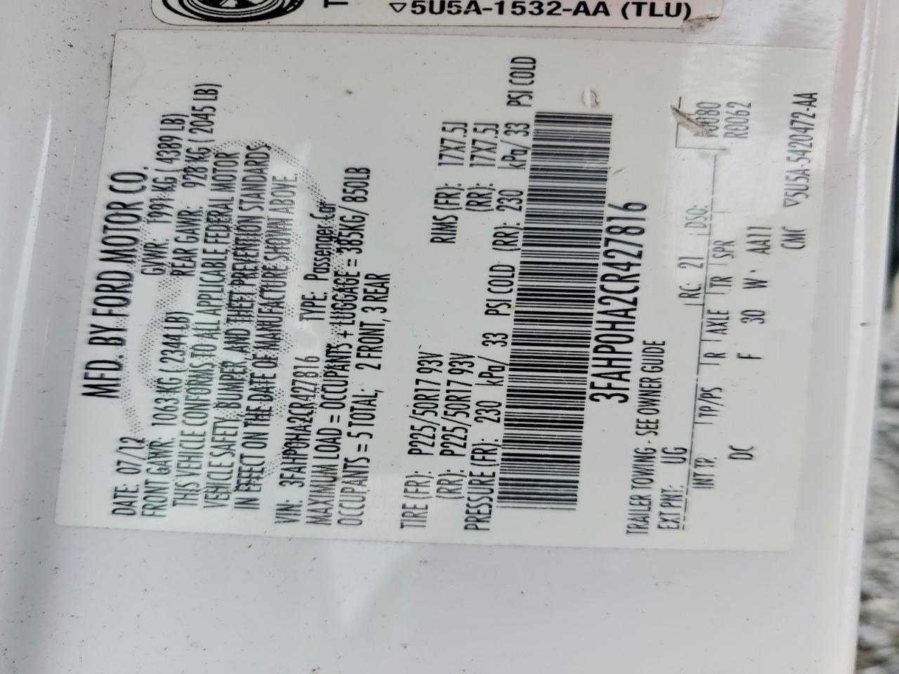 Ford Fusion Se