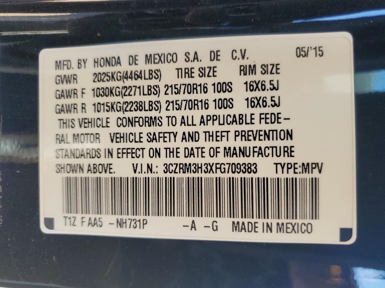 Honda Crv Lx