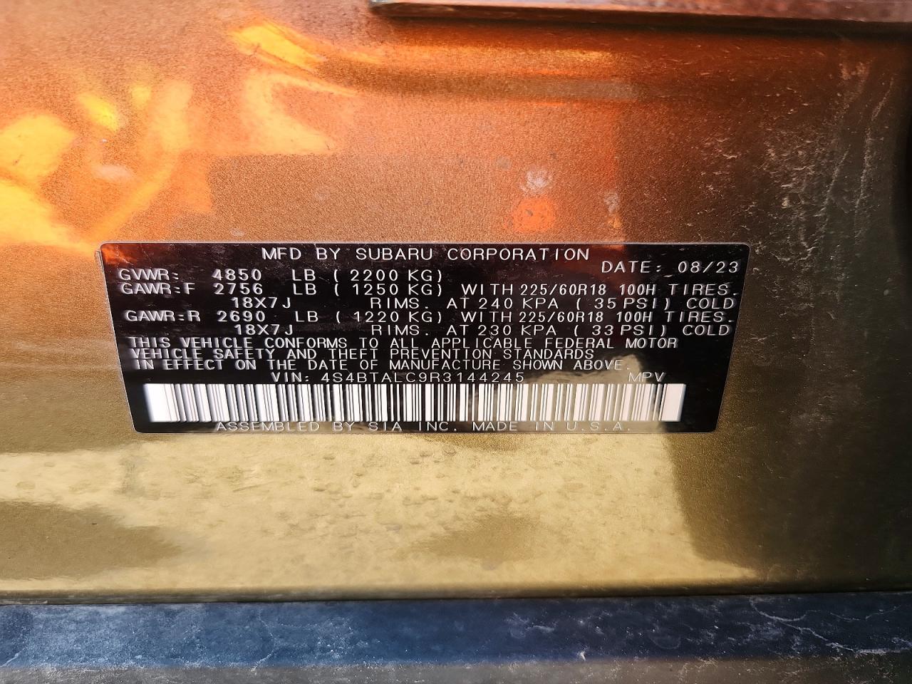 Subaru Outback Onyx Edition