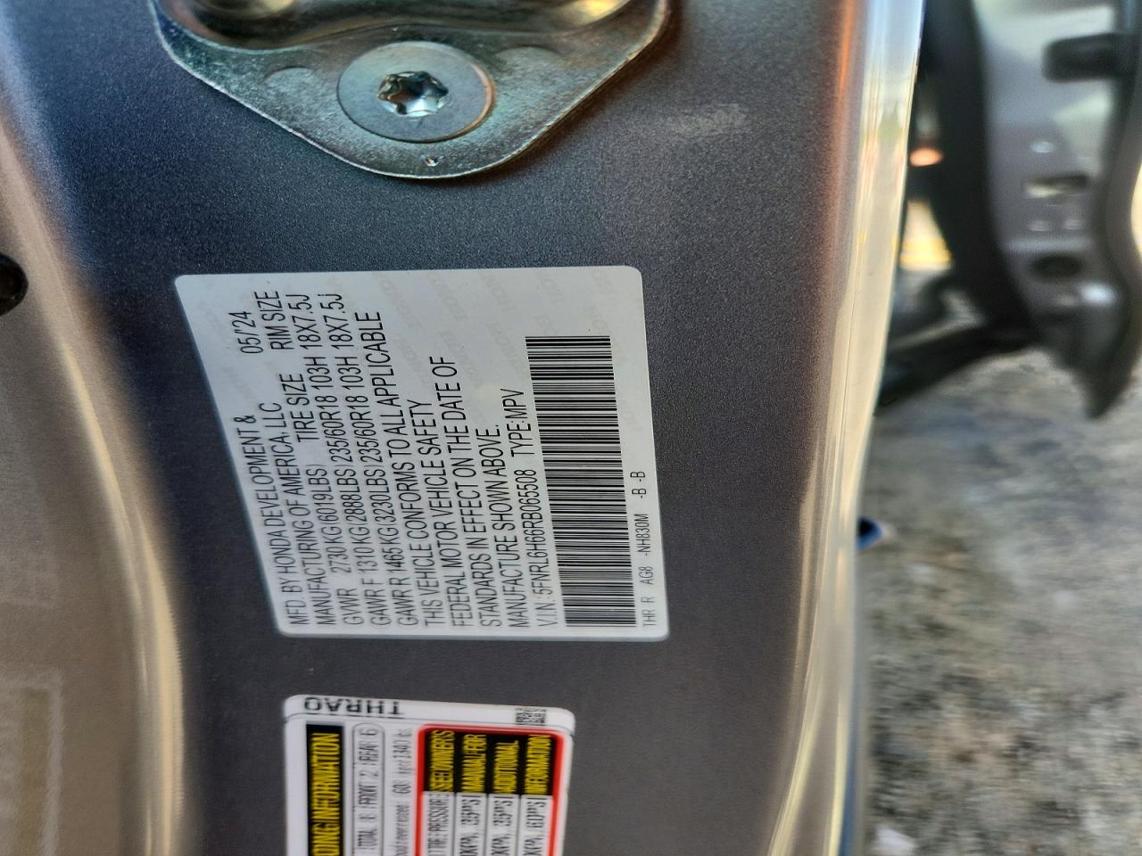 Honda Odyssey Exl