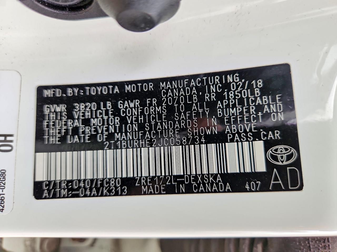 Toyota Corolla Se