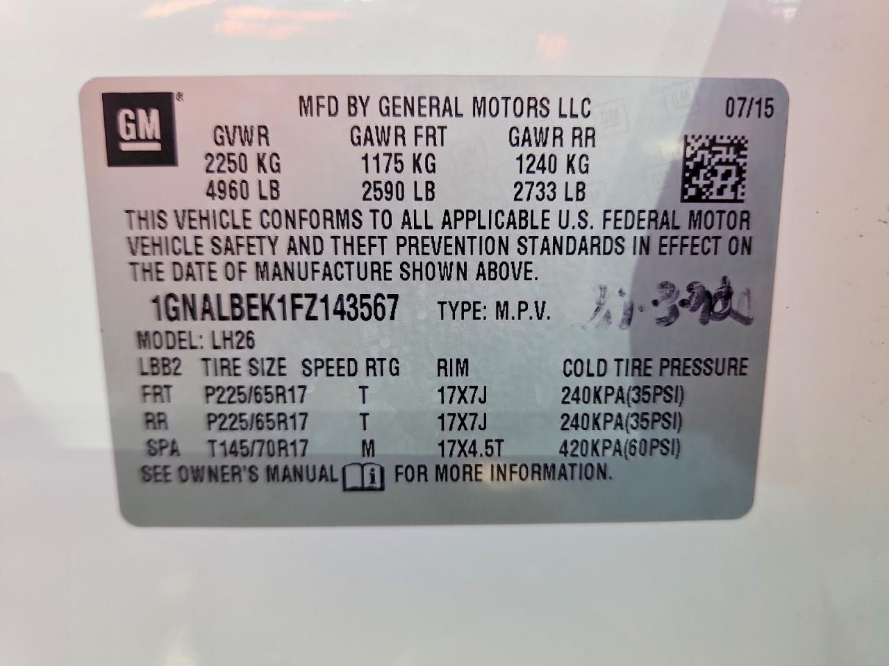 Chevrolet Equinox Lt