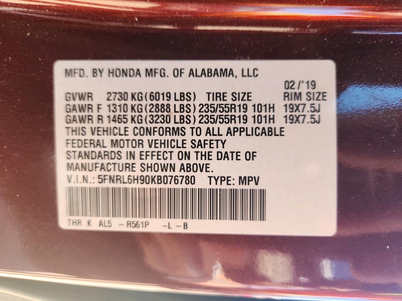 Honda Odyssey Elite