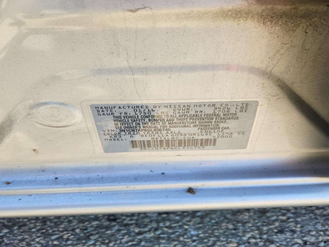 Nissan Versa 1.6 Sv