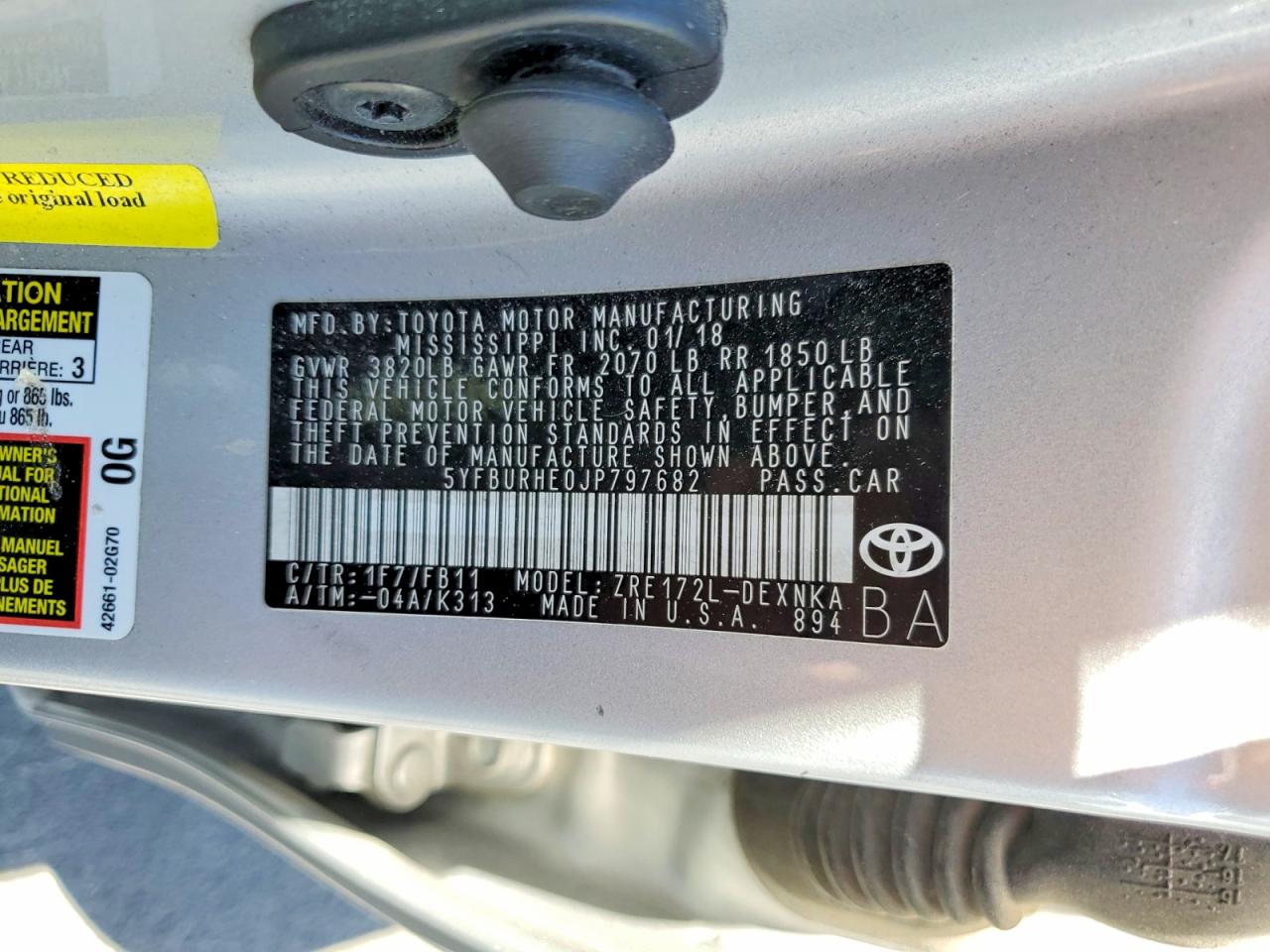 Toyota Corolla Le