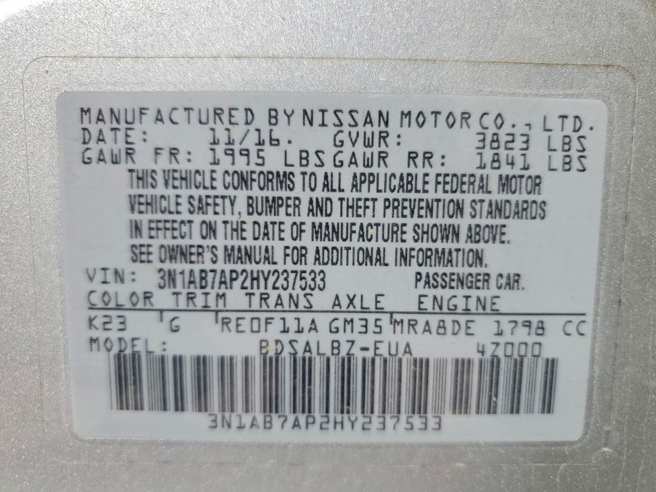 Nissan Sentra S