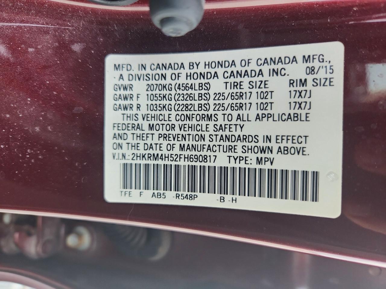 Honda Crv Ex