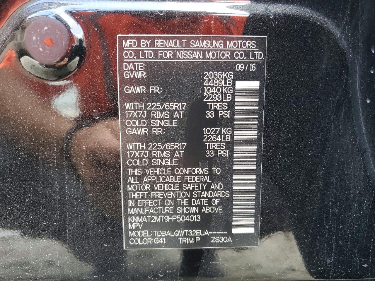 Nissan Rogue Sv