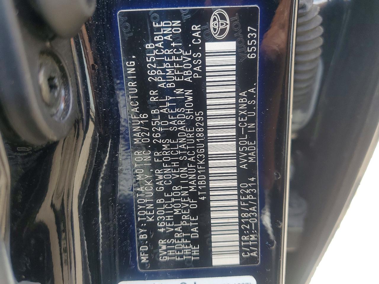 Toyota Camry Le