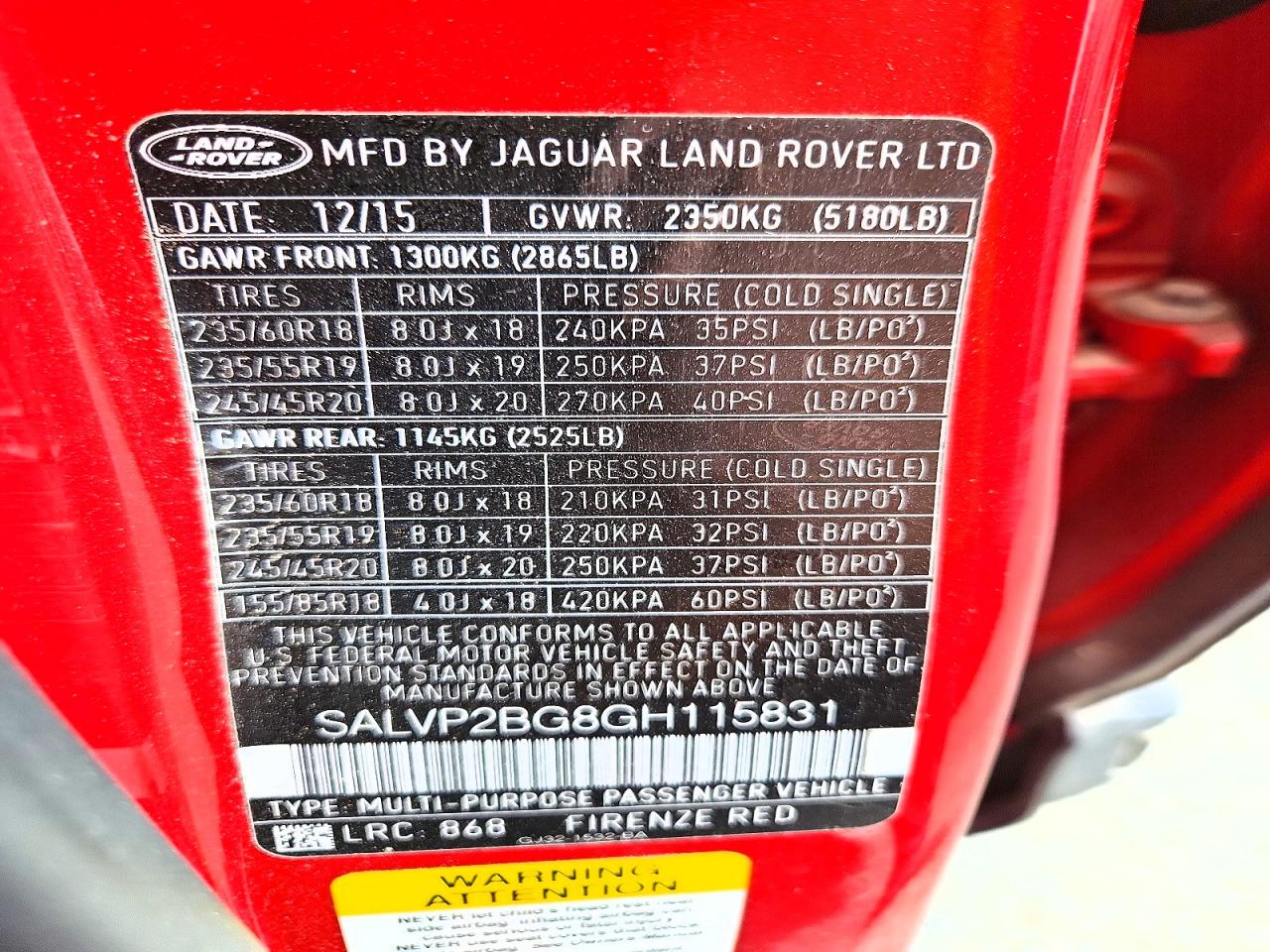 Land Rover Range Rover Se