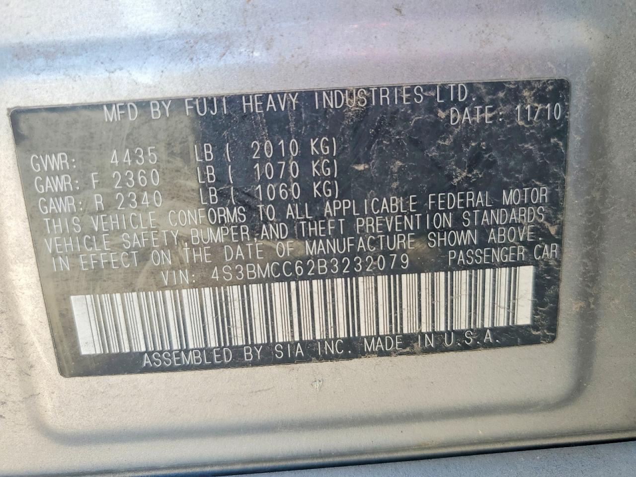 Subaru Legacy 2.5i Premium