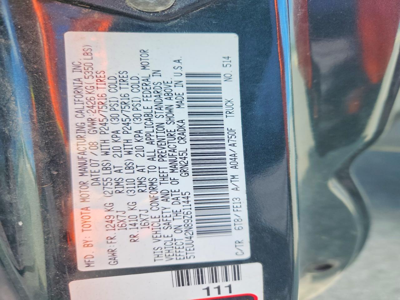 Toyota Tacoma Access Cab
