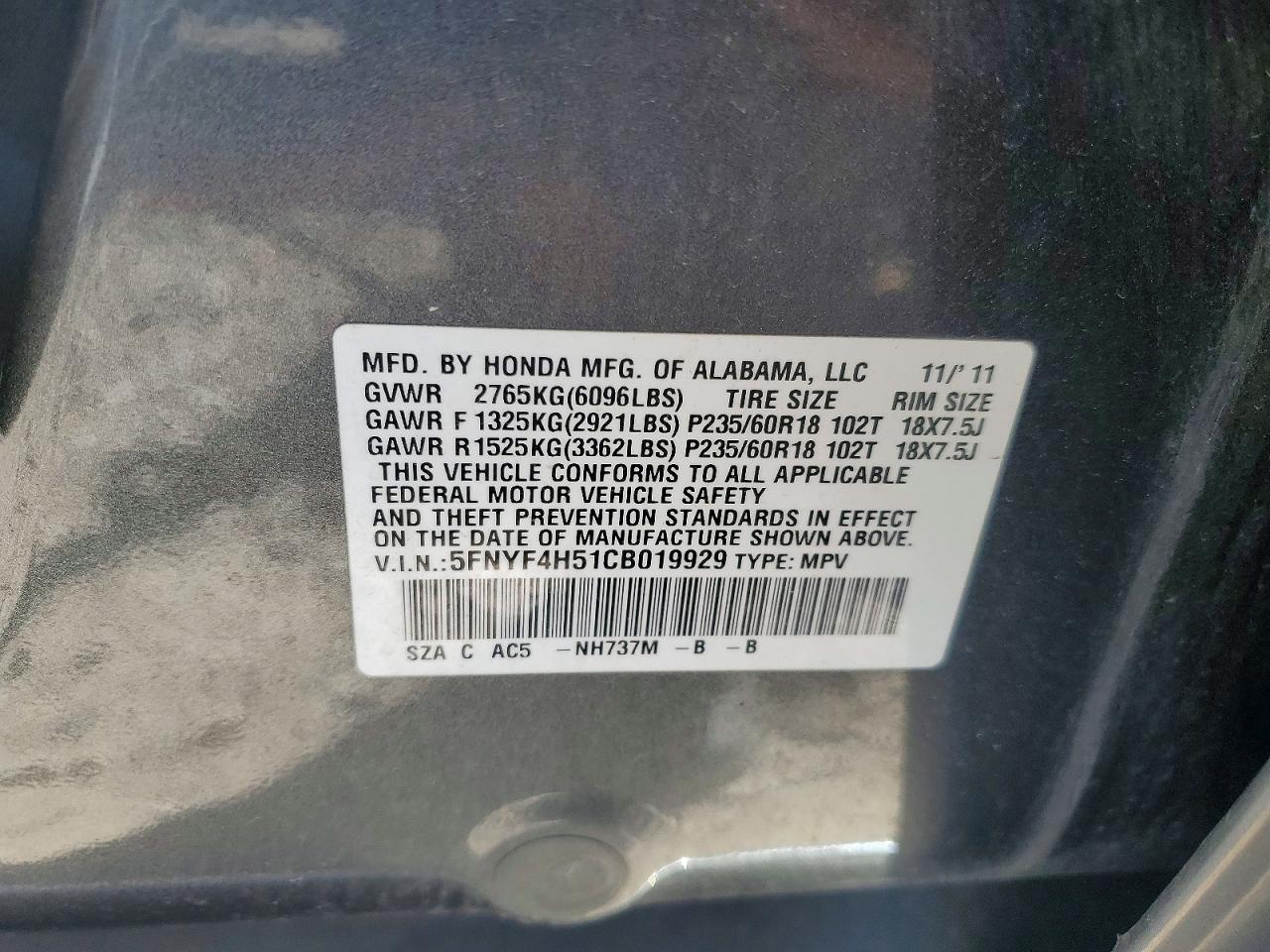 Honda Pilot Exl