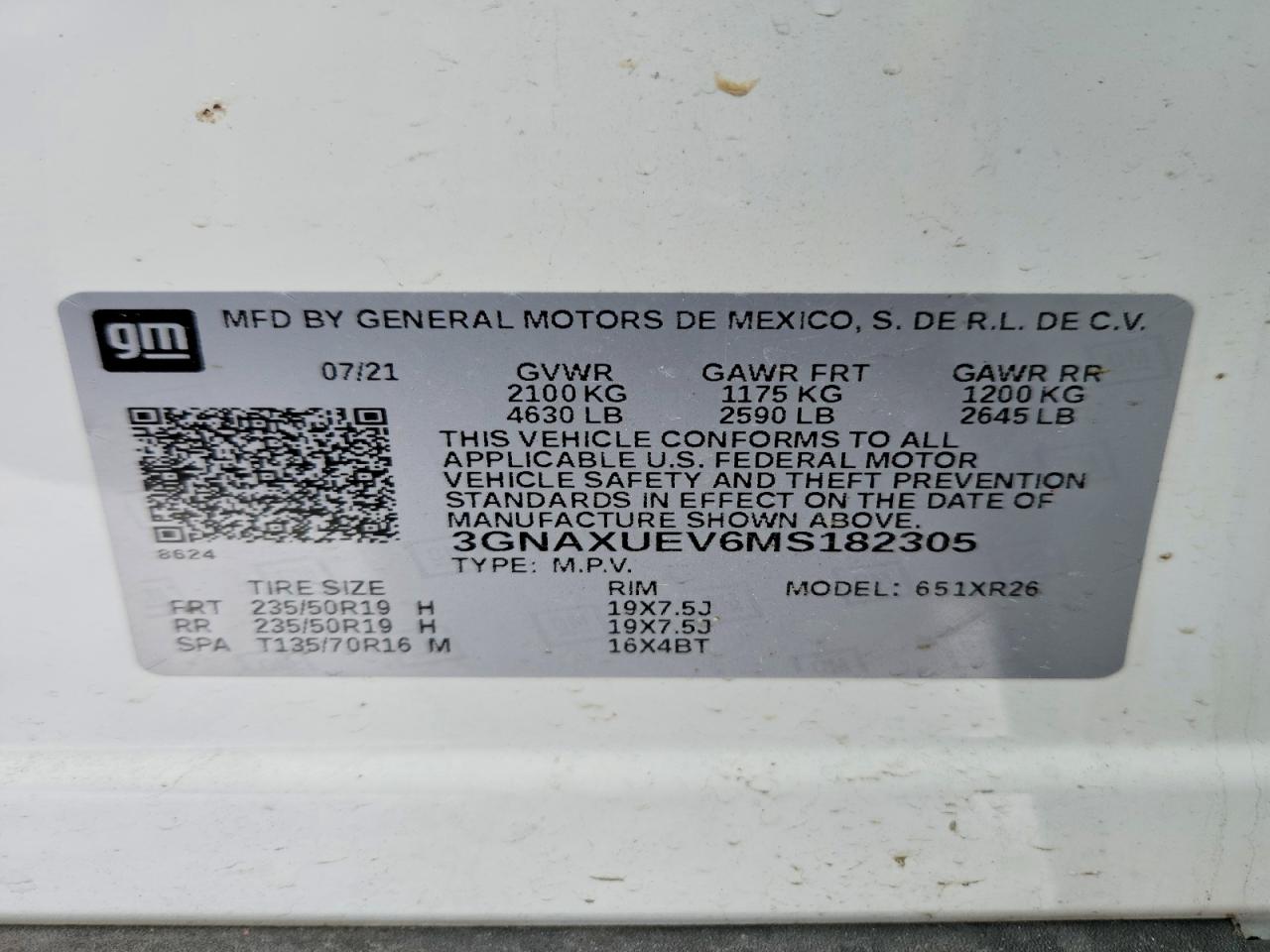 Chevrolet Equinox Lt