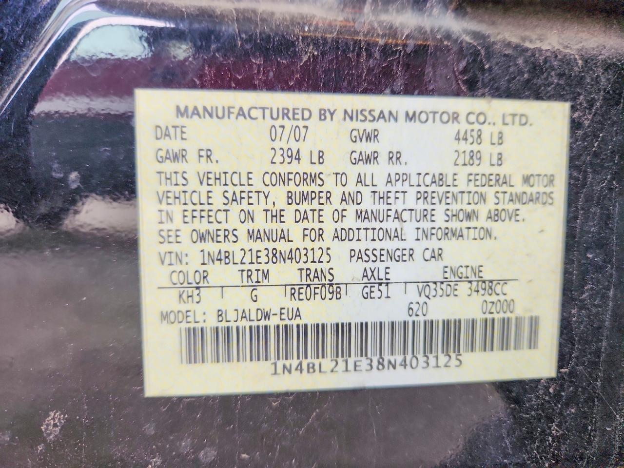 Nissan Altima 3.5 Se