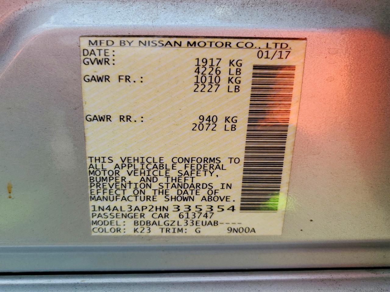 Nissan Altima 2.5 S