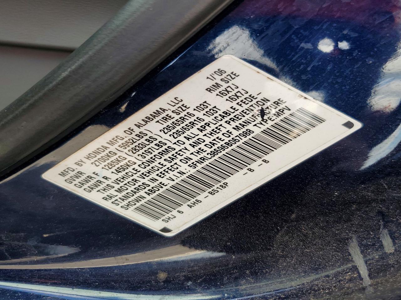 Honda Odyssey Exl