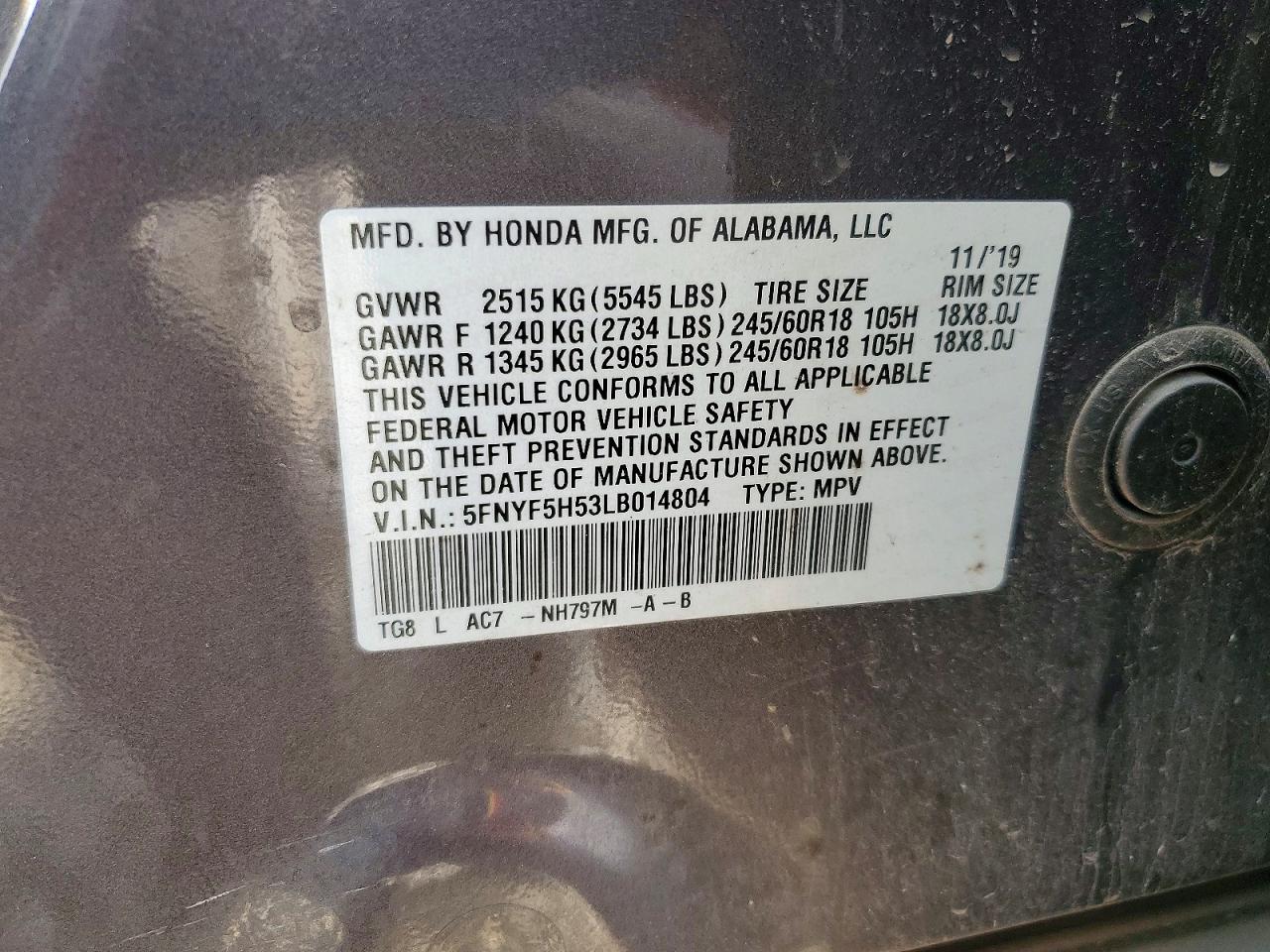 Honda Pilot Exl