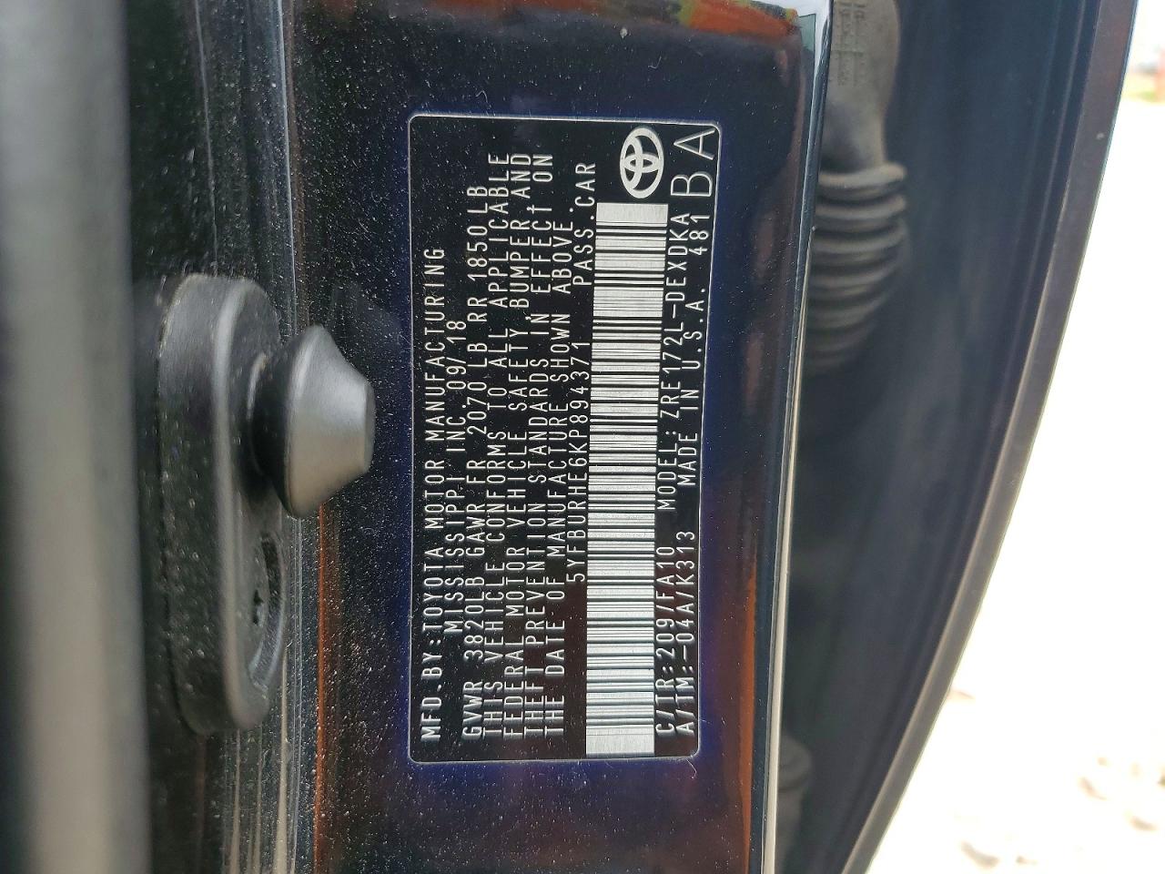 Toyota Corolla L