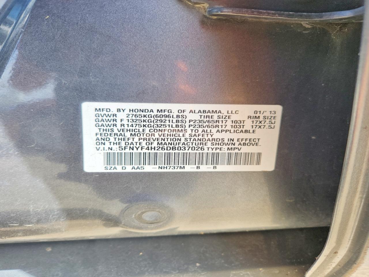 Honda Pilot Lx