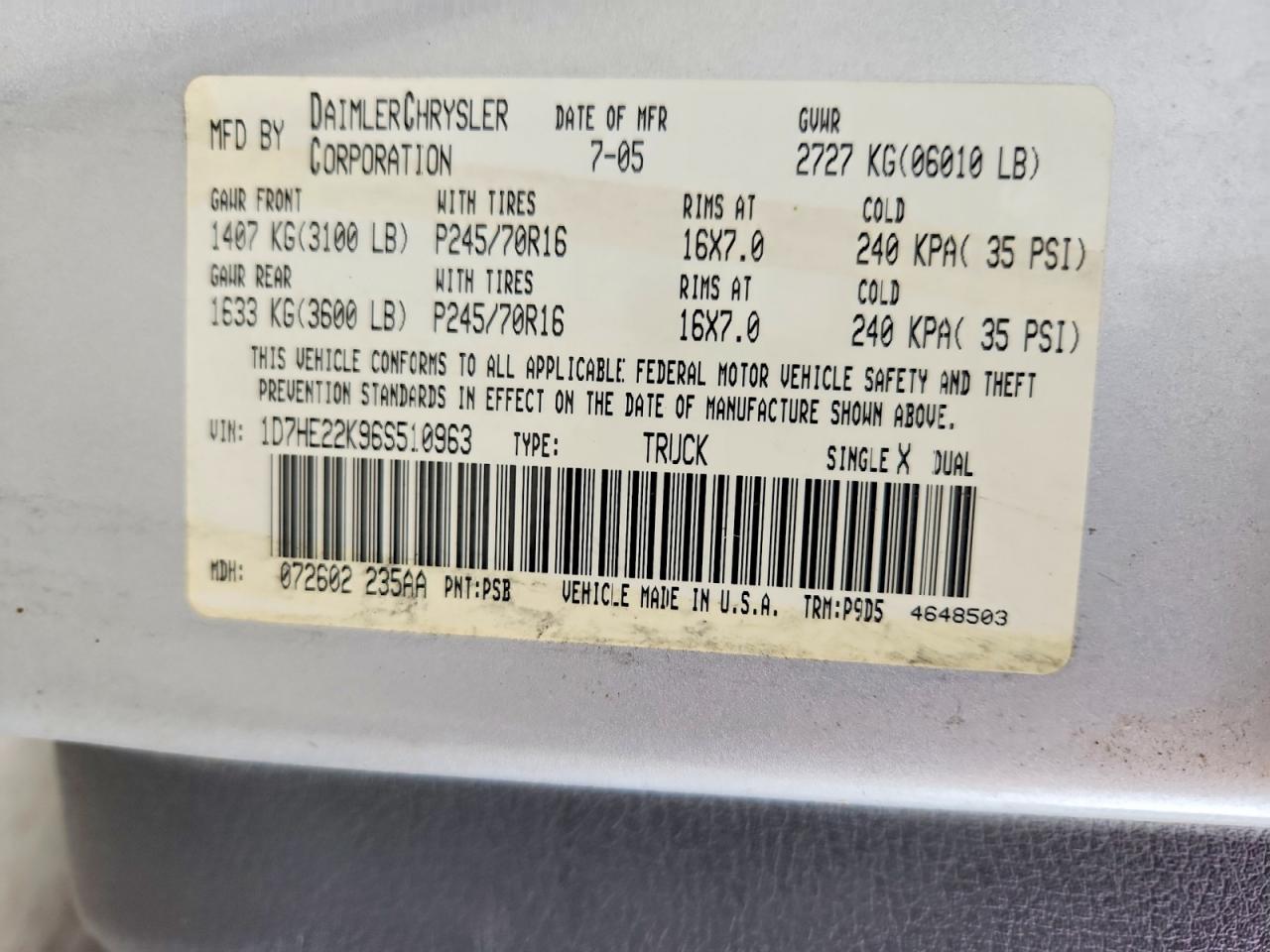 Dodge Dakota St