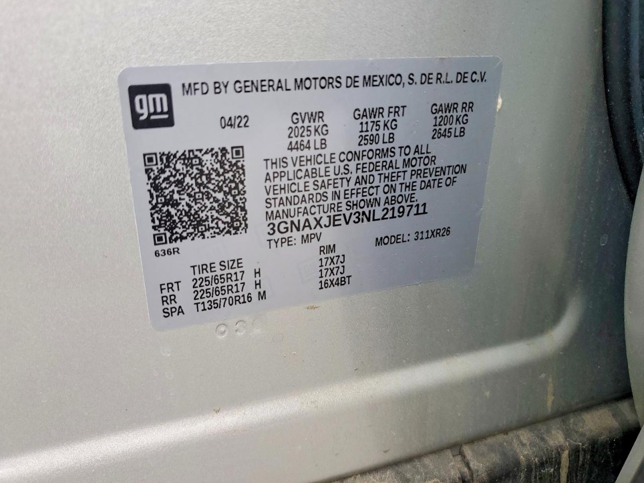 Chevrolet Equinox Lt