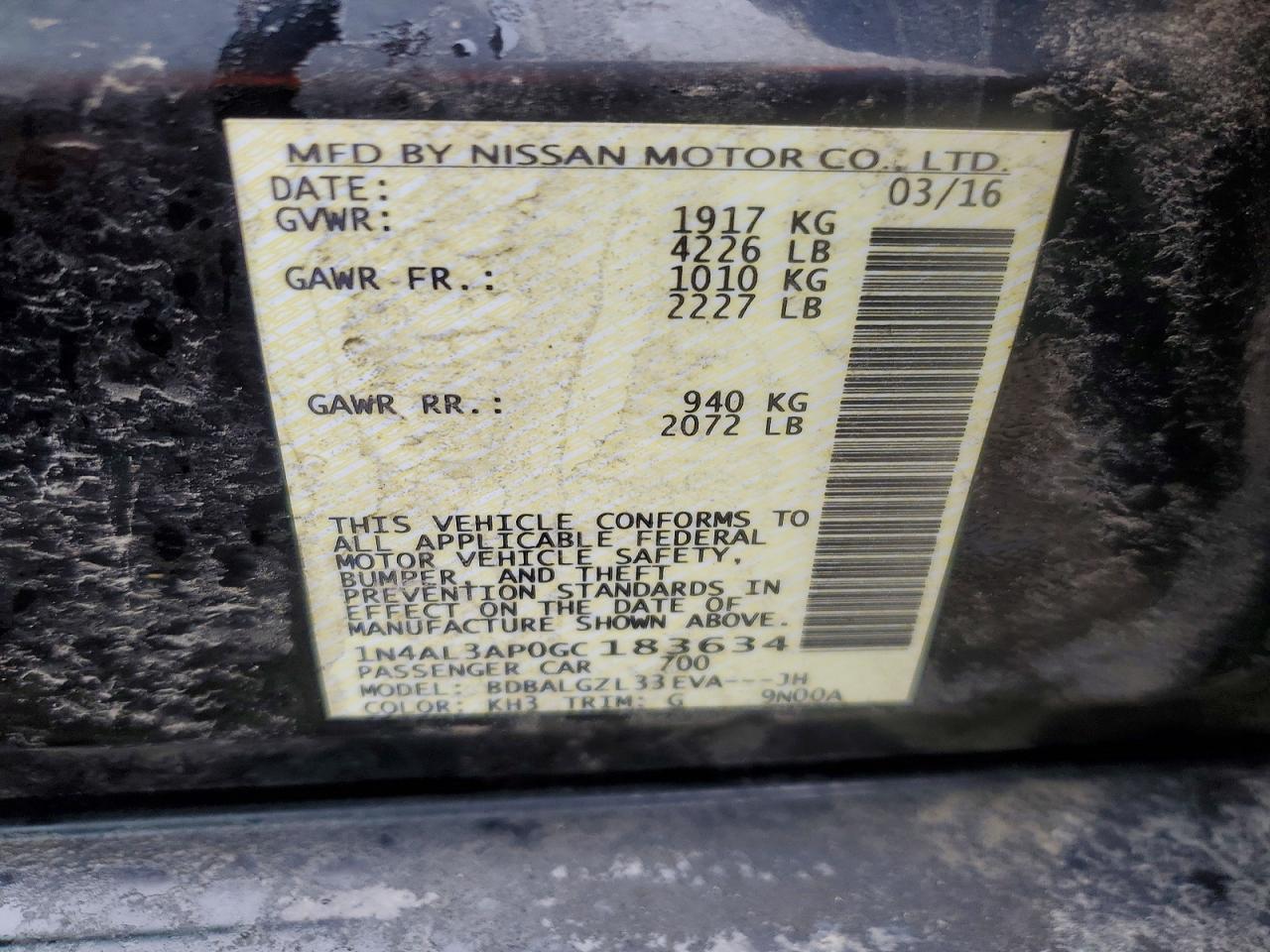 Nissan Altima 2.5 S