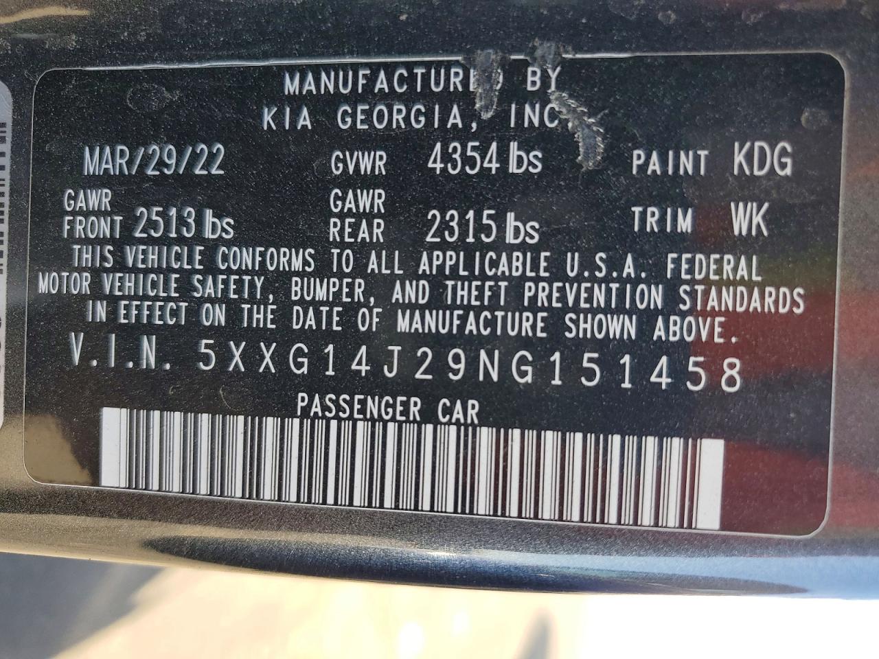 Kia K5 Lxs