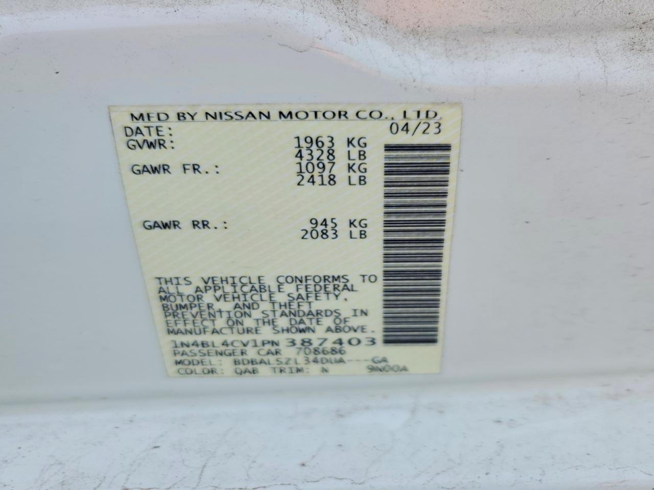 Nissan Altima 2.5 Sr